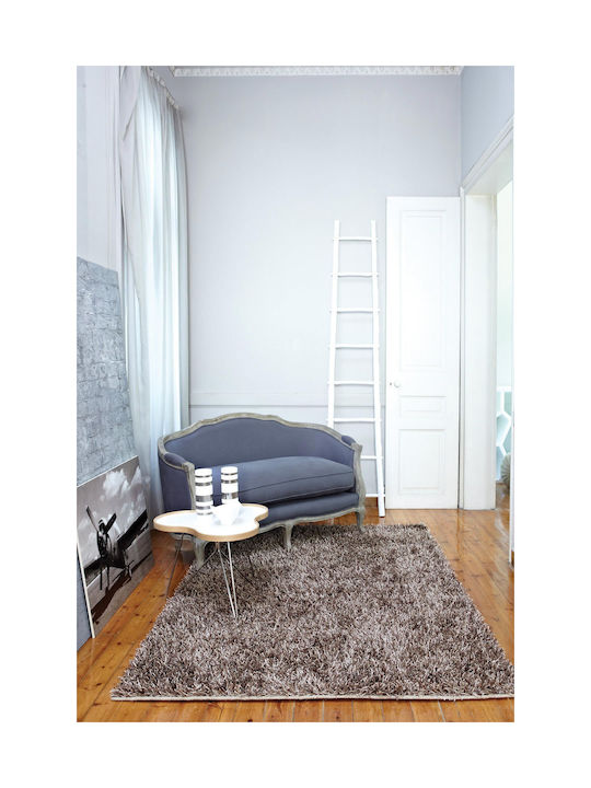 Covor Aslanis Shaggy Omi Bej-brun 160x230cm