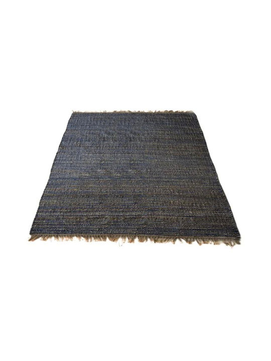 Jgs S.a Living Room Rug Jute Cotton Natural Blu...