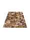 Jgs S.a Living Room Leather Multi Tone Brown Reddish Carpet-031 160x230cm