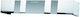 Domus Inox Nickel Matte Chrome Square Curtain Pelmet 1756-50