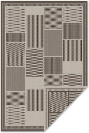 Χαλί Ψάθα Flat 4826-23111 Μπεζ-καφέ Διπλής Όψεως 200x300cm
