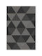 Килим Плетеница Flat 4889-23533 Сив-черен 200x300см