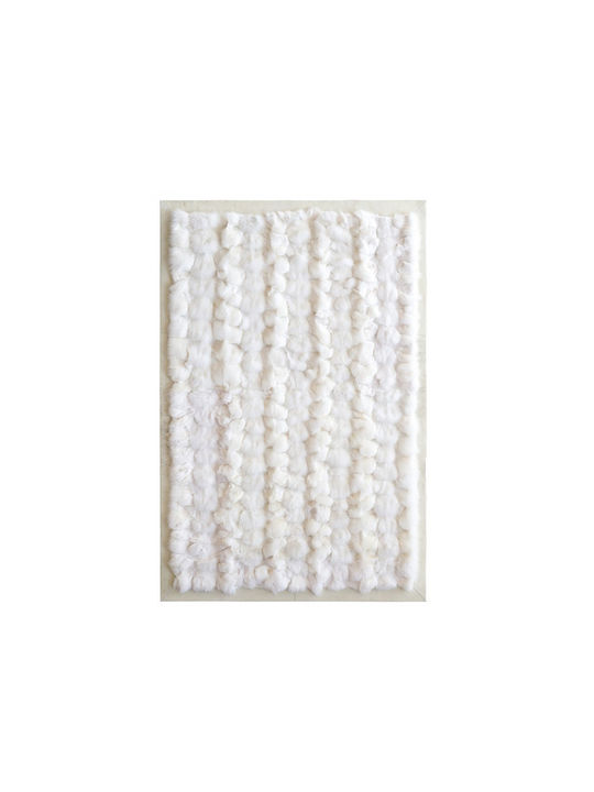 Χαλί Luxury White Fur Carpet Λευκή Γούνα Διάσταση 230x160cm Casa Vogue