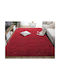 Fluffie Rug Red Non-slip Back Carnation 80x180