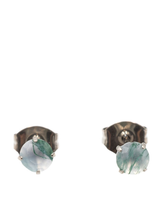 Poco Loco Earrings Titanium with Stones