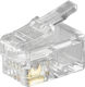 Goobay Rj10 Modular Plug Flat Cables 4-pin 10 Pcs 50249