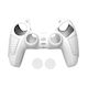 Ps5 Gamepad Προστατευτική Θήκη Σιλικόνης Αντιολισθητική Μαλακή Θήκη Σιλικόνης Λευκό + 2 Καπέλα