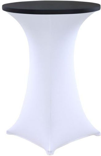 Meble odNowa Topper Tischdecke Elastische Cocktail Bar Tische 80 Schwarz