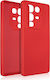 Beline Umschlag Rückseite Silikon Rot (Realme Note 50Ehre 50 Pro)