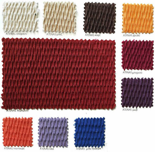 Elastische Abdeckung Für Vier-Sitzer-Sofa Atenas Elfenbein Rücken 240 Bis 270