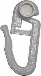 Curtain Hook Safety Pin Plastic for Plastic Curtain Rails White