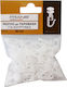 Frans Interior Design Curtain Hooks Glider Safety Pin Curtains 50 Pieces White