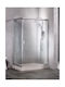 Sanitec As70120f Кабинет Асиметричен Душ Матиран 70x120x180см
