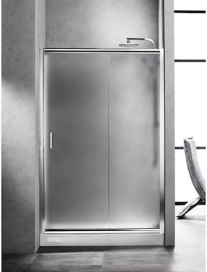 Sanitec Aw100f Διαχωριστικό Ντουζιέρας Ανοιγόμενη Πόρτα Frosted 100x180cm
