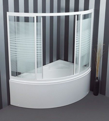 Sanitec Lydia Διαχωριστικό Μπανιέρας με Συρόμενη Πόρτα Serigrafato