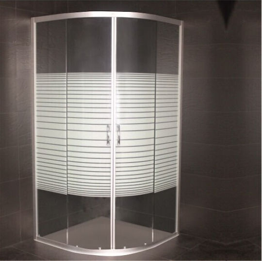 Kaμπινα Ντους Ημικυκλικη 80x80x185 Ιντerceramic 585