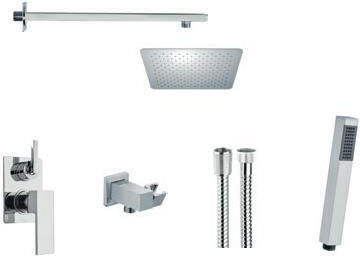 Paini Dax2 Made In Italy Set Εντοιχισμου 2 Εξοδων Νερου Ντους Χειρος Οροφης