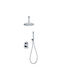Excel Fuego Built-In Mixer Set 2 Exits Hand Shower & Ceiling Shower Head