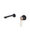 Excel Mona Built-in Set for Bathroom Sink Rose Gold Mixer 2 Exits