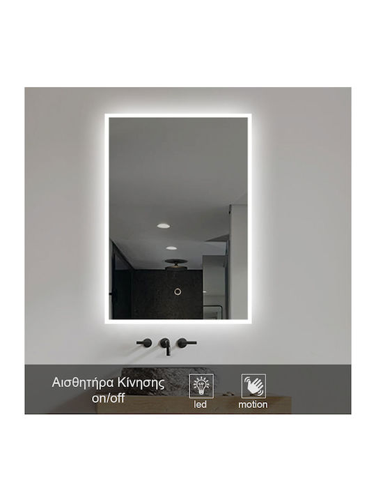 Mysmartmirror Illuminated Bathroom Mirror 80cmx...