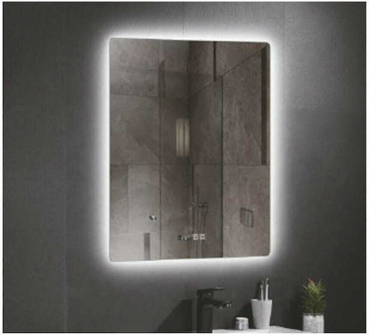 Illuminated Led Bathroom Mirror Standard 65x90 Bronze Art 60h7-65-90rs