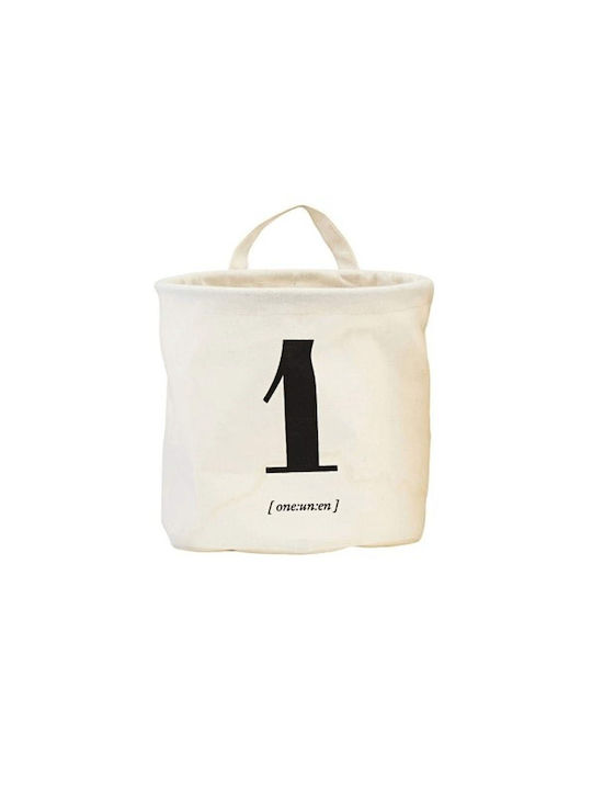 Badezimmerboxen und -körbe 1 205720416 20x20x20cm Schwarz-Weiß House Doctor Baumwolle-Polyester