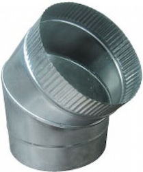 Galvanized Curved 45º Φ250