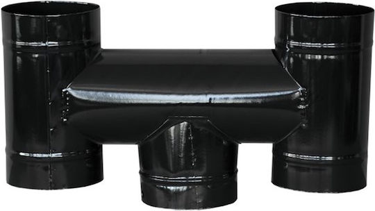 Ήτα Chimney Pipe Klapakis Ø15 Black Enamel 035-0039