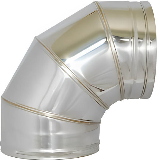 Corner 90° Diameter 130mm Inox 304 Techometal Hellas