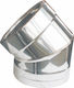 Tuburi de fum Inox Izolate Semi-angular 45° Sup...