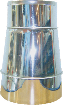 Spiroduct Verzinkte Isolierte Kaminrohr Spiralverschraubung Ø300 250-200mm