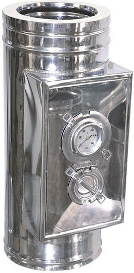 Technometal Chimney Pipe Thermometer Double Wall Φ 180/230 Steel Thickness 0.40 Mm