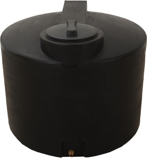 Zylindrische Vertikale Lagertank S/8 Schwarze 300l Tiger Kunststoff 21080300