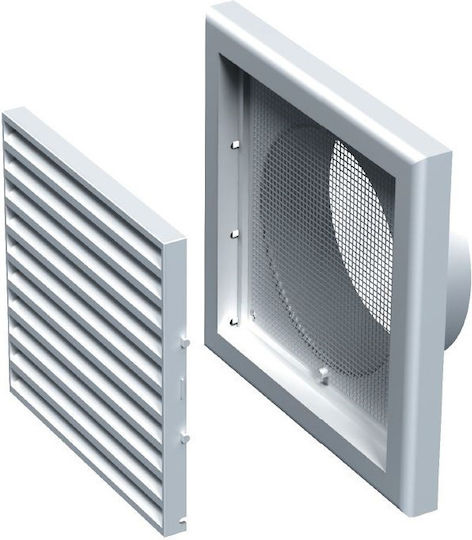 Vent Cap Sieve Φ150mm 187x187mm White Vents