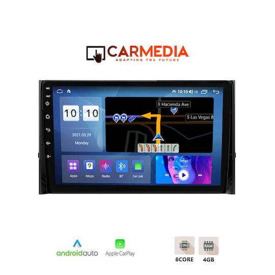 Carmedia Car Audio System for Skoda Karoq / Kodiaq 2017 (Bluetooth/USB/WiFi/GPS/Apple-Carplay/Android-Auto) with Touch Screen 9"
