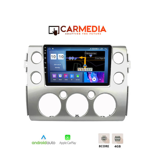 Carmedia Car Audio System for Toyota FJ 2007-2013 (Bluetooth/USB/WiFi/GPS/Apple-Carplay/Android-Auto) with Touch Screen 9"