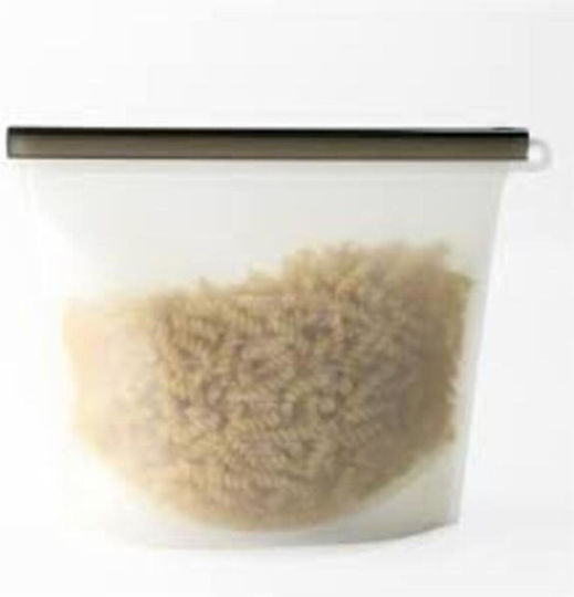 Eco-friendly Reusable Silicone Food Storage Bag 1500ml 1 Piece Red