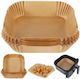 Non-stick Baking Papers Air Fryer Square 50 Pieces 16*16*4.5cm