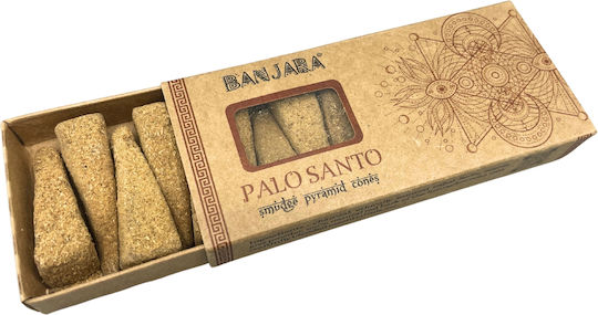 Aromatic Cones Palo Santo Banjara Pyramid Cones Natural Palo Santo 10 Pieces