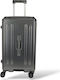 Modern Design – Medium Suitcase Forecast C879 Tsa Usb & 4 Wheels 65cm Gray