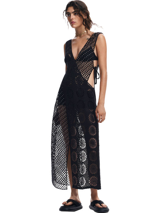 Desigual Women's Maxi Dress Beachwear Black