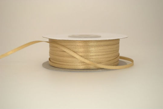 Kyriacou Satin Double Face Ribbon 3mmx100m Light Brown Sanxxxxx-xx3100-88xxxx