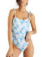 One-Piece Swimsuit Light Blue