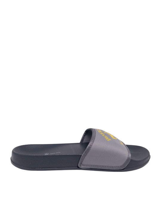 Men's Gray Slides