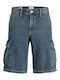 Ανδρική Βερμούδα Cargo Blue Denim