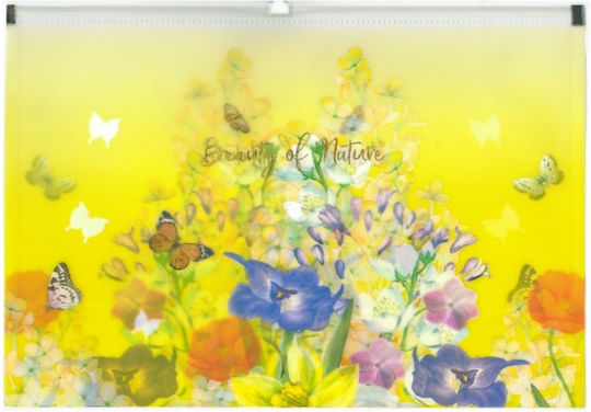 Φάκελος Zip Yellow Beauty Nature 25x33 Kandalepas