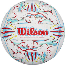 Beach Volley Ball Wilson Graffiti Peace White Blue Wv4008302xbof