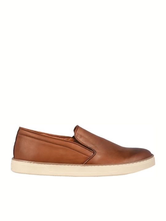 Leder Herren Mokassins in Braun Farbe