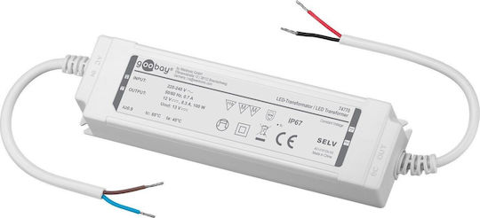 Goobay Dimmable LED Захранване Водоустойчиво IP67 Мощност 100W с Изходно Напрежение 12V