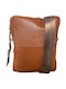 Leather Men's Bag Shoulder / Crossbody Tabac Brown
